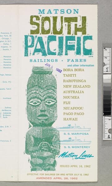 Matson South Pacific sailings - fares and other information
