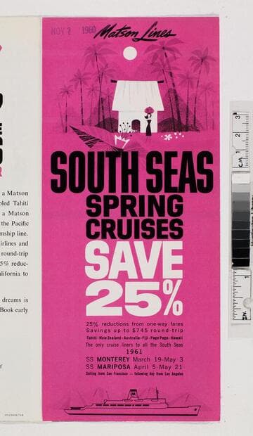 South Seas spring cruises save 25%