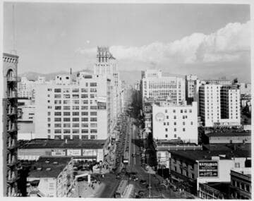 Broadway looking North  from 11th St., 1931