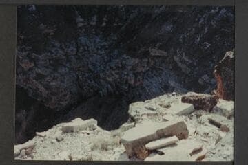 Route through Coconino from rim Driftwood Canyon; Supai