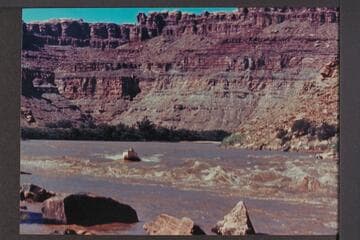 Harris-Brennan motorboat at head of Brown Betty Rapid
