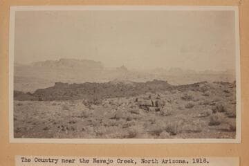 The country near the Navajo Creek, North Arizona, 1918