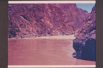 Head of Sockdologer Rapid. Bright Angel gauge: 27,200 cfs