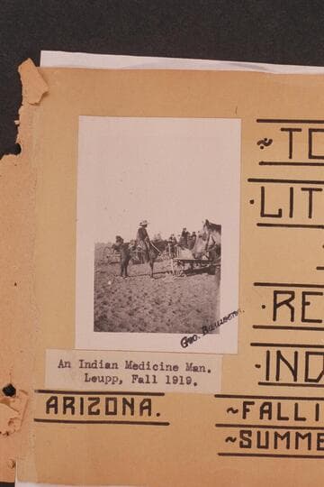 An Indian Medicine Man, Leupp, Fall 1919