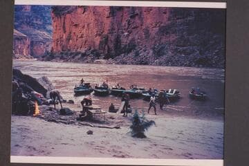 Camp and mooring at National Canyon