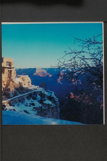 Westerly from the rim in front of Bright Angel Lodge