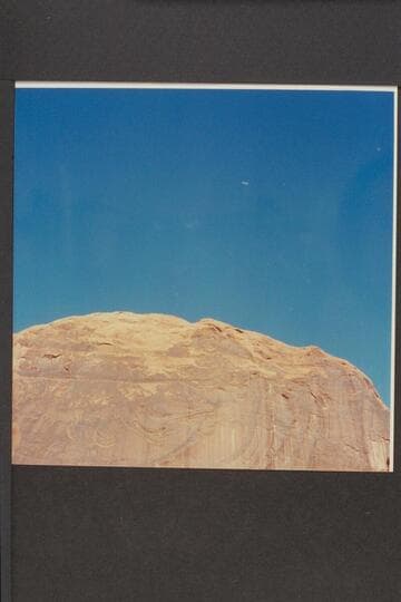 Wells' plane overhead after Aleson wedding. The Chapel; Mile 118 1/2; Glen Canyon