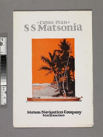 Cabin plan SS Matsonia