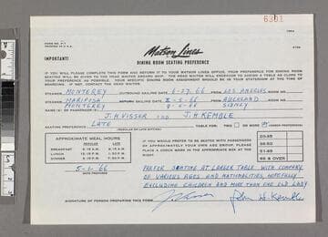 Dining room seating preference