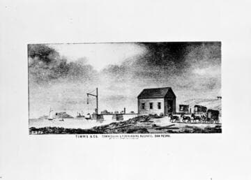 San Pedro, Timms Landing, 1870
