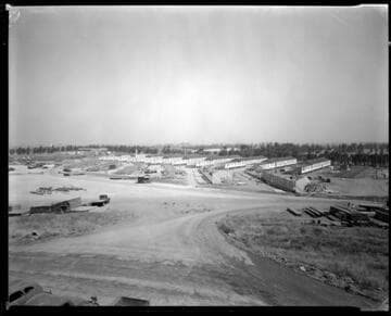 U.S. Naval Hospital under construction, Norco. 1943