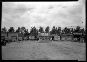 Miracle Mineral Water roadside stand, 1521 Vine(?), Hollywood, Los Angeles. 1930s