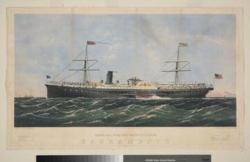 Pacific Mail Steam Ship Company's Steamer, Sacramento
