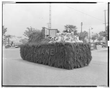 Crane Company Float for the "Better Health Week" parade, South Broadway, Pasadena. 1927