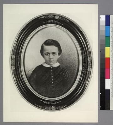 Portrait of Henry E. Huntington as a young boy, circa 1857