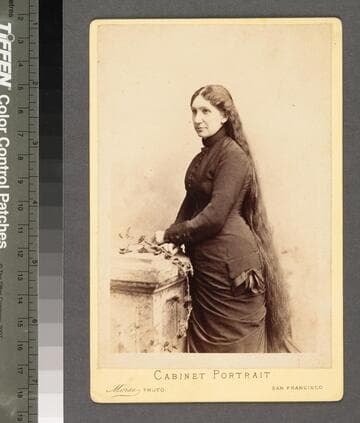 Woman with long hair