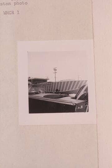 One of the W. G. Cooper's boats in which he will attempt the run up in the Grand Canyon; at the boat yard in Los Angeles