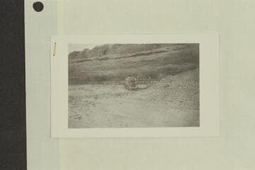 Stone's visit to Glen Canyon.  Gold mining operation- waterwheel- gravels