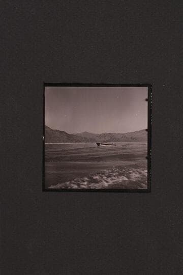 18 foot boats under full power on Lake Mead with 25HP Evinrude motors. The "II"; Jack Couffer and Claude Nichols