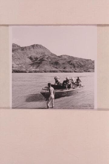 Camera boat landing after trial run at Lees Ferry