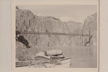 The stern of the "Esmeralda II" with the emergency flotation.  At Bright Angel Creek