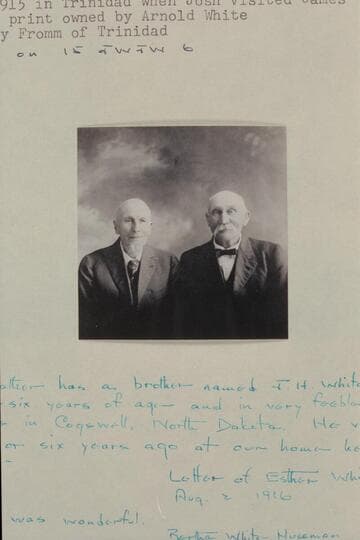 Josh White and James White. In Trinidad when Josh visited James