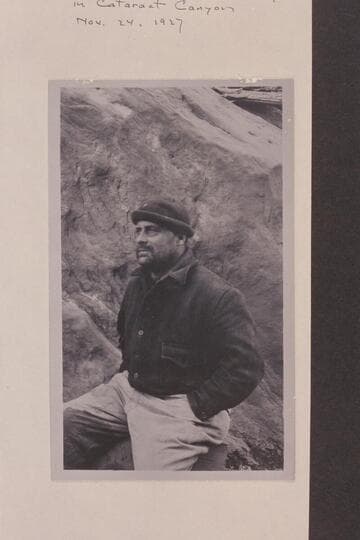 Valentine Woodbury.  Taken at Dark Canyon Camp in Cataract Canyon