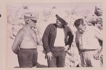Marston, Belknap and Richey at Sandy Point on Lake Mead