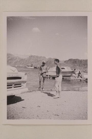 Brian Rowlands and Buzz Belnap; Boulder City at end of run through Grand Canyon