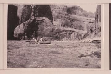 One of Dave Rust's folding boats in Aztec Rapid
