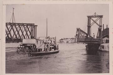The "Aztec" and draw bridge at Yuma