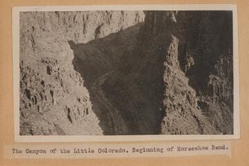 The Canyon of the Little Colorado; beginning of Horseshoe Bend