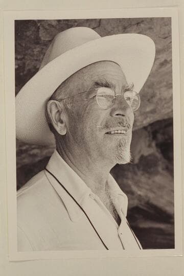 Marston at ruins in Marsh Creek Pass, Arizona