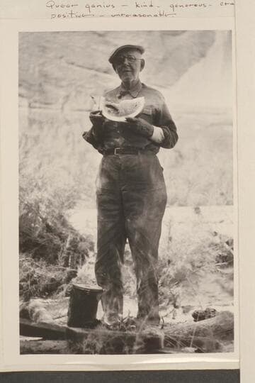 Julius F. Stone waiting for a pot of coffee to boil