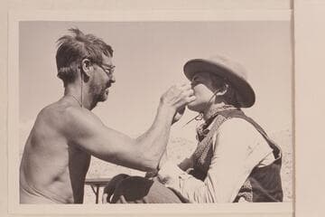 Frank LaRue at the fine art of mark-up.  Gods Pocket.  Buzz Belknap is the subject--to represent Goodman