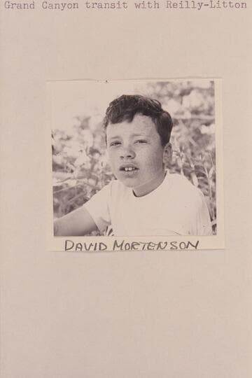David Mortenson.  1962 Grand Canyon transit with Reilly-Litton