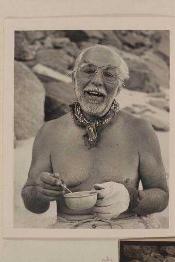 Frank E. "Fisheyes" Masland. Diamond Creek during motor traverse of Grand Canyon