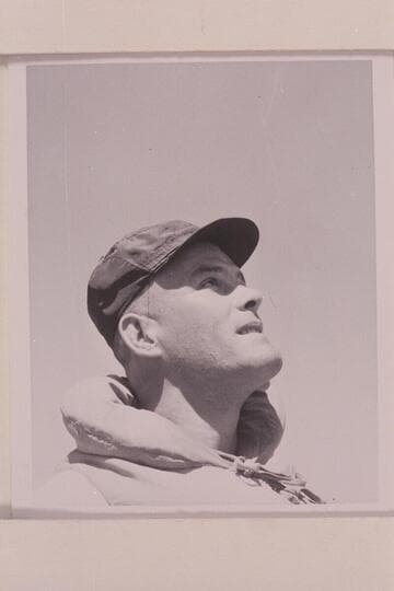 Fred Rathjeb, 1805 East Hill, Cincinnati 37, Ohio. At Paria Riffle prior to departure with the Georgie White party