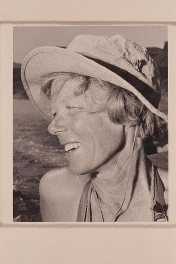 Alice Lawrence--Mrs. Ed Lawrence. Sierra Madre, California. At end of Grand Canyon traverse with Georgie White. Temple Bar. Lake Mead. Made Grand Traverse with Georgie White in 1954