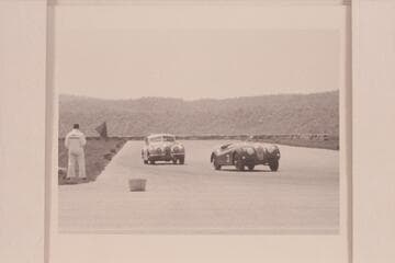 [photo reverse:  "It was this close all the way"--[additional manuscript text]