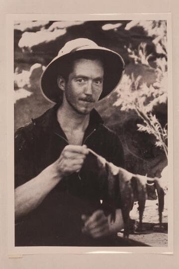 Chester Klevin at Warm Creek in Glen Canyon. Klevin made the Grand Traverse with Harris and Loper in 1939