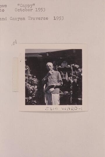 Willis A. Rowe ("Cappy").  Grand Canyon Traverse, 1953