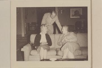 Margaret Marston talks with Gin Masland. John Mull listens. Kings Gap