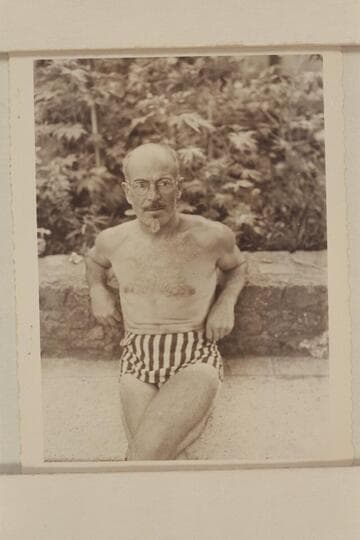 Marston at home after 1947 run of Grand Canyon