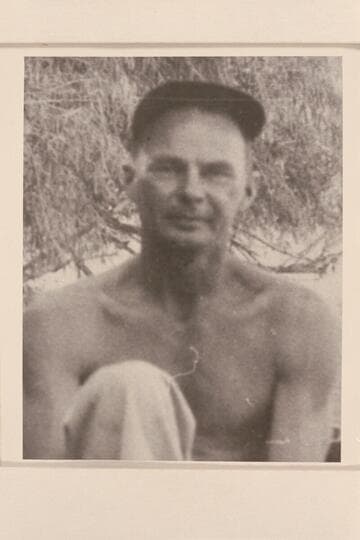 Norm Nevills at Lees Ferry before start of 1947 Grand Canyon trip