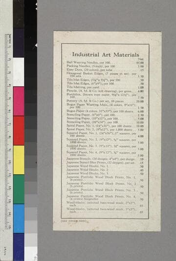 Industrial Art Materials