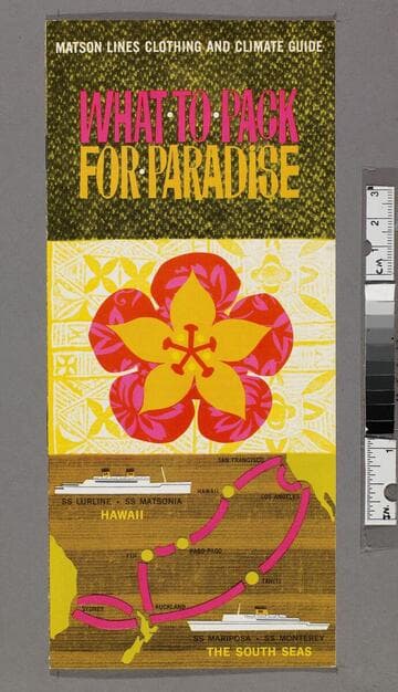 What to pack for paradise : Matson Lines clothing and climate guide