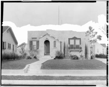 Front view of one story house, 1795 Beverly Drive, Pasadena. 1925