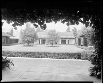 Courtyard, Polytechnic Elementary School, 1030 East California, Pasadena. 1936