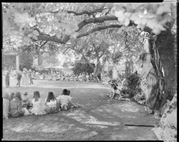 Outdoor festival, Polytechnic Elementary School, 1030 East California, Pasadena. May 17 -23, 1938